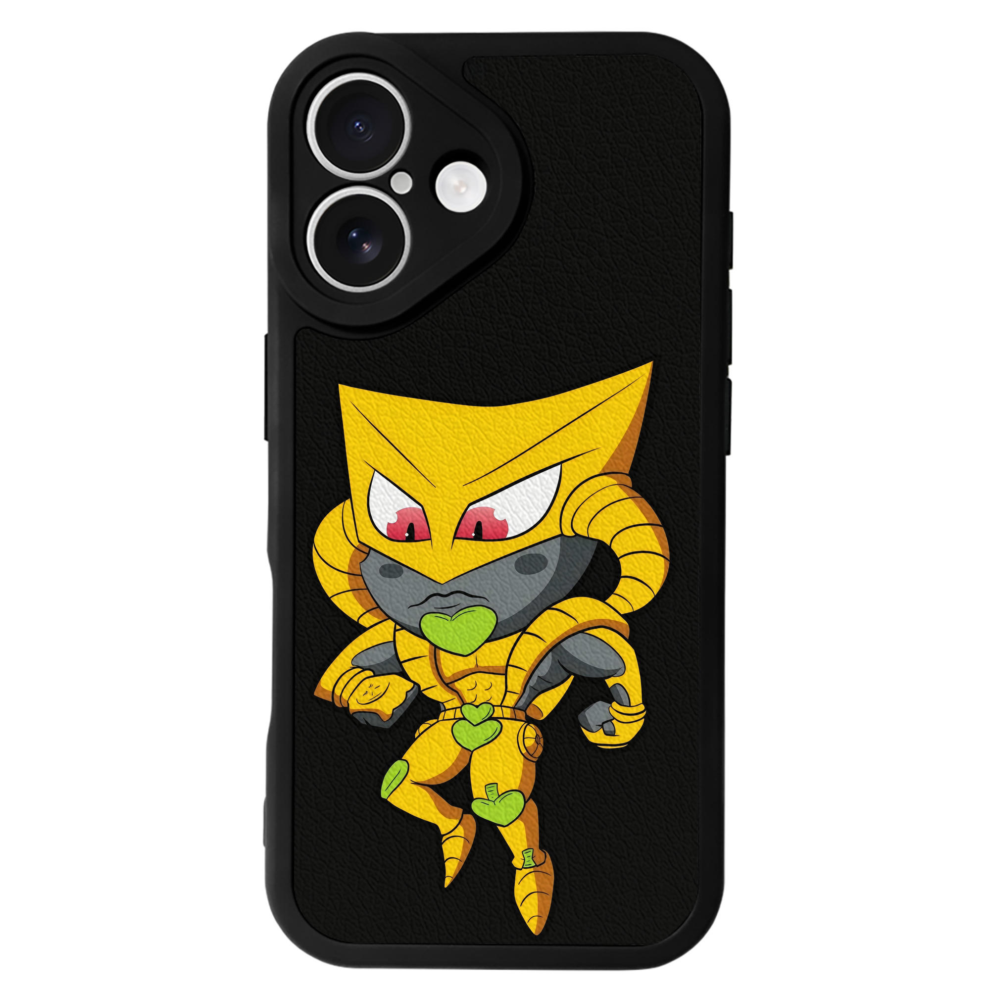 （画像用） ジョジョの奇妙な冒険 ディオ?ブランドー JoJo's Bizarre Adventure Dio Brando 【iPhone 16シリーズ対応】シリコンスマホケース（レザー調） 材質：シリコン